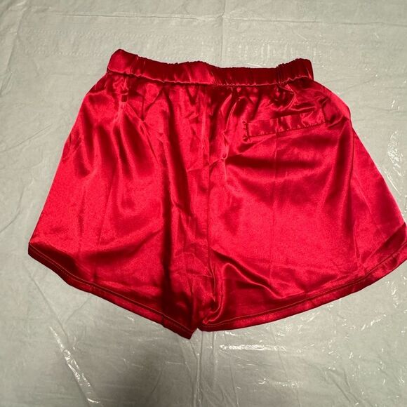 NWOT Pajama Short Set Color Red Size Small - Picture 9 of 12
